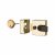 85 Double Locking Nightlatch - 40mm Backset - Polished Brass Case/Cylinder