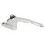 uPVC Inline Espagnolette Locking Multipoint Window Handle - Dual - Polished Chrome