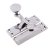 Quadrant Arm Sash Window Fastener - 72 x 20mm - Polished Chrome