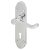 Polished Chrome Victorian Summer Scroll Keyhole Lock Door Handles - 168 x 40mm