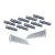 Twin Slot Shelving System - Fixings for Twin Slot Shelf Wall Uprights - Solid Wall - Pack of 10