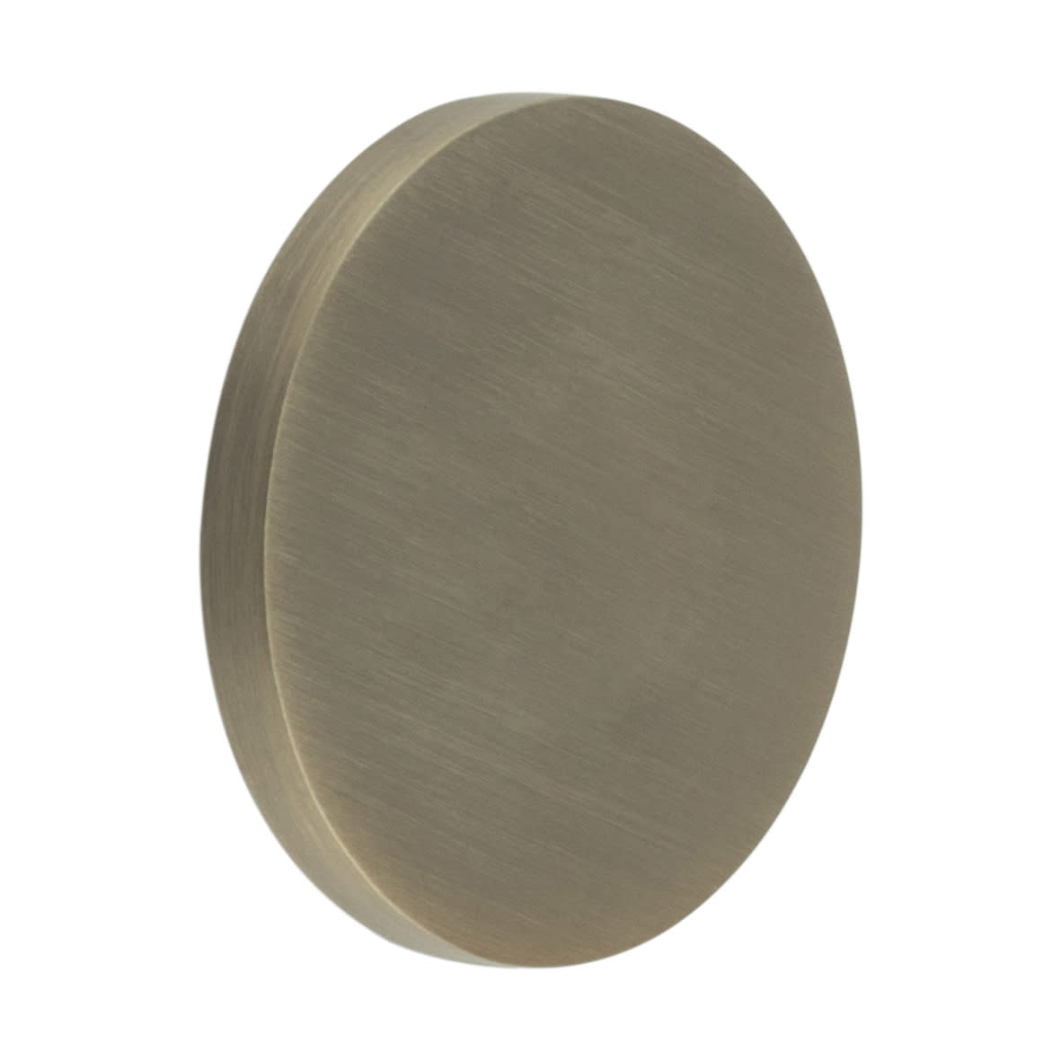 Escutcheon - 54mm Diameter - Blank - Antique Brass