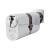 10 Pin 70mm Oval Thumbturn Cylinder - 35mm Turn + 35mm - Pol Chrome - Keyed to Differ