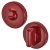Nylon Bathroom Turn & Release with Indicator - 52mm Diameter - Rouge Red