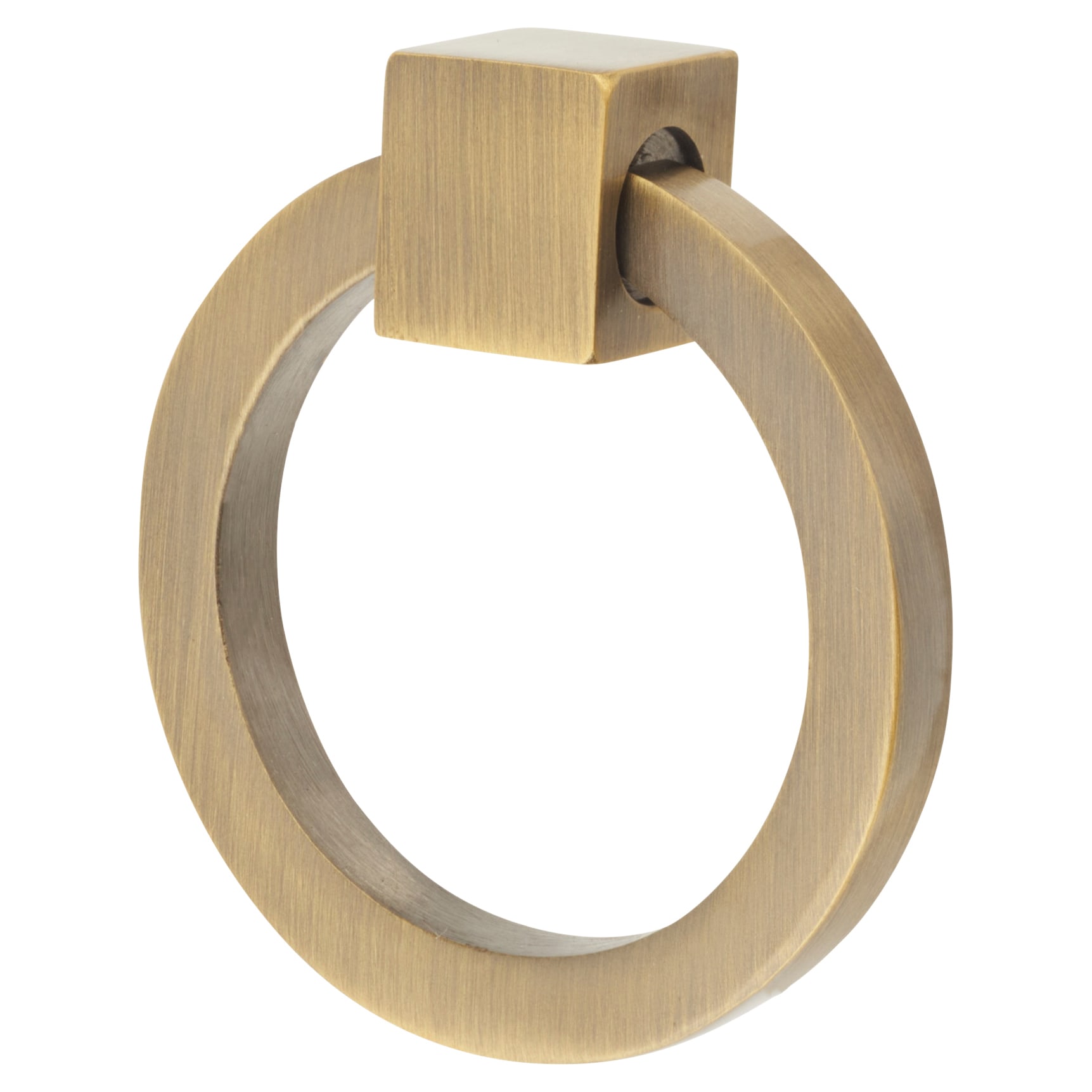 Marcus Ring Cabinet Drop Handle - 50mm Diameter - Antique Brass