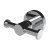 Style Double Robe Hook - 70 x 95 x 55mm - Polished Chrome