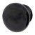 Ceramic/Porcelain Round Cabinet Knob - 30mm Diameter - Black