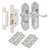 Polished Chrome Scroll Bathroom Lock Door Handles Pack - Ashmead Range