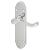 Polished Chrome Victorian Summer Scroll Latch Door Handles - 168 x 40mm