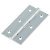 Solid Drawn Butt Cabinet Hinge - 75 x 40 x 2.0mm - Polished Chrome - Pair