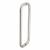 Polished Stainless Steel 19mm D-Bar Door Pull Handles - Back to Back - 305mm Centres