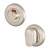 Bathroom Turn & Release with Indicator - 50mm Diameter - Satin Stainless Steel