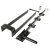 Heavy Duty Double Gate Fastener - 355 x 90mm - Black Galvanised