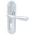 Polished Chrome Keyhole Lock Door Handles - Genoa Range - 168 x 45mm