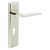 Polished Nickel Fire Rated DIN Euro Lock Door Handles - Mayfair - 200 x 55mm
