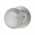 Satin Chrome Round Centre Door Knob - 83mm Rose Diameter