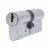 1 Star 6 Pin Kitemarked 85mm Euro Double Cylinder - 40 + 45mm - Satin Chrome - Keyed to Differ