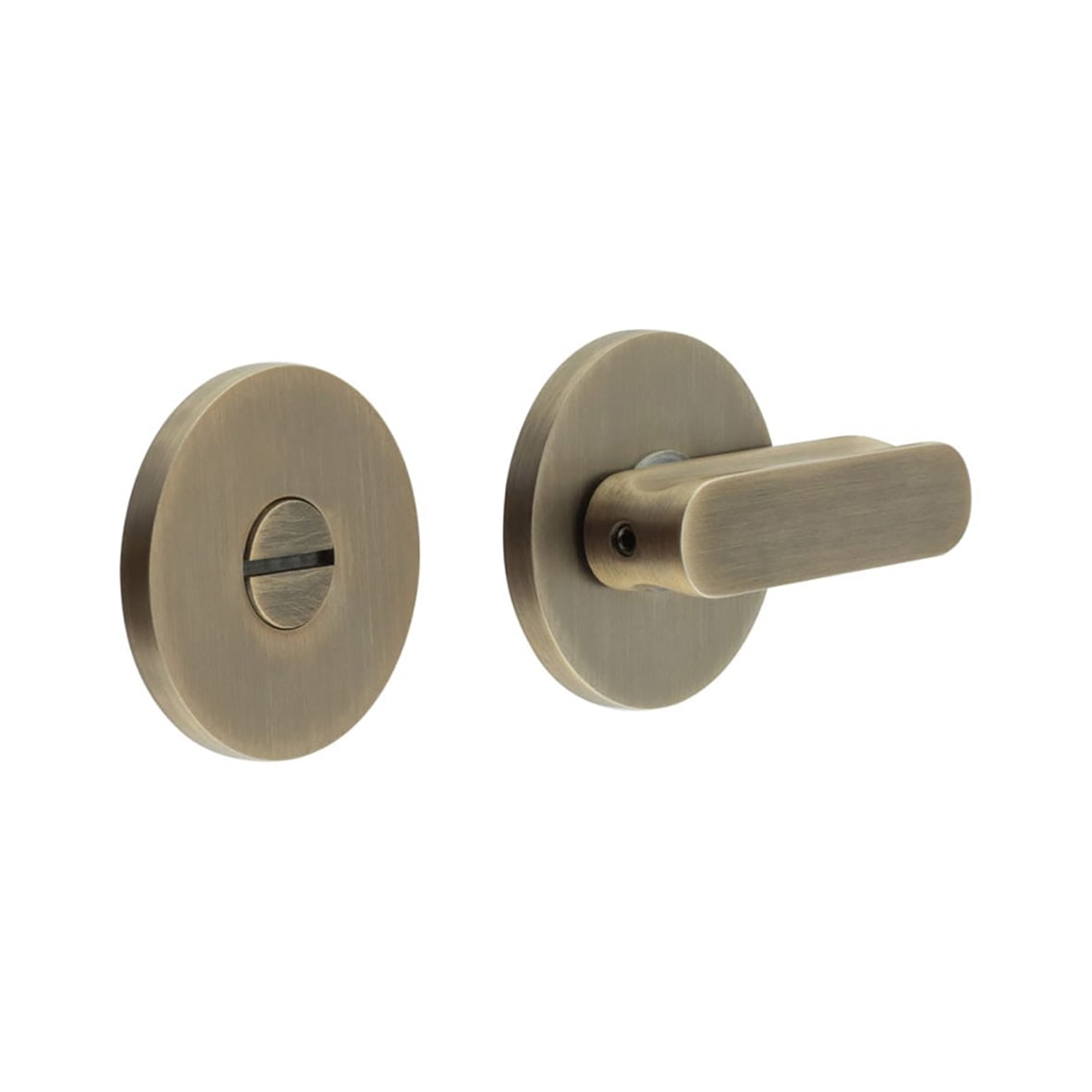 Bathroom Turn & Release - 54mm Diameter - Antique Brass
