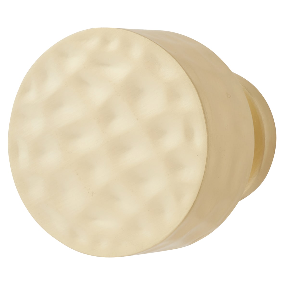 Kendal Hammered Round Cabinet Knob - 30mm Diameter - Satin Brass