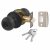 Matt Black Bala Hotel Entrance Mortice Door Knobset - 65mm Rose Diameter
