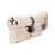 1 Star 6 Pin Kitemarked 80mm Euro Thumbturn Cylinder - 40mm Turn + 40mm - Polished Nickel