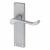 Satin Chrome Victorian Scroll Latch Door Handles - 155 x 42mm