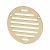Circular Slotted Vent - 102 x 102mm - 1125mm² Free Air Flow - Polished Brass