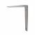 Aluminium Shelf Bracket - 200 x 250mm - Silver