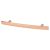14mm Curved T-Bar Cabinet Pull Handle - 76mm Centres - Bright Copper