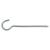 Ceiling Hooks to Screw - 100mm Length - Zinc Plated - Pack of 10