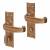 Oil Rubbed Bronze Tudor Bathroom Door Handles - 152 x 38mm