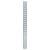Raised Bookcase Strip - 1829 x 24mm - Satin Chrome Plated (On Solid Brass)