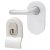 Satin Aluminium Cylinder Pull and Disabled Turn for Mortice Nightlatch