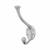 Victorian Heavy Duty Single Hat & Coat Hook - 143 x 65mm - Satin Chrome