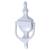 Victorian Urn Door Knocker - Premium Satin Silver - 162 x 76mm