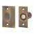 Bales Roller Ball Catch - 25 x 54mm Faceplate - Antique Brass