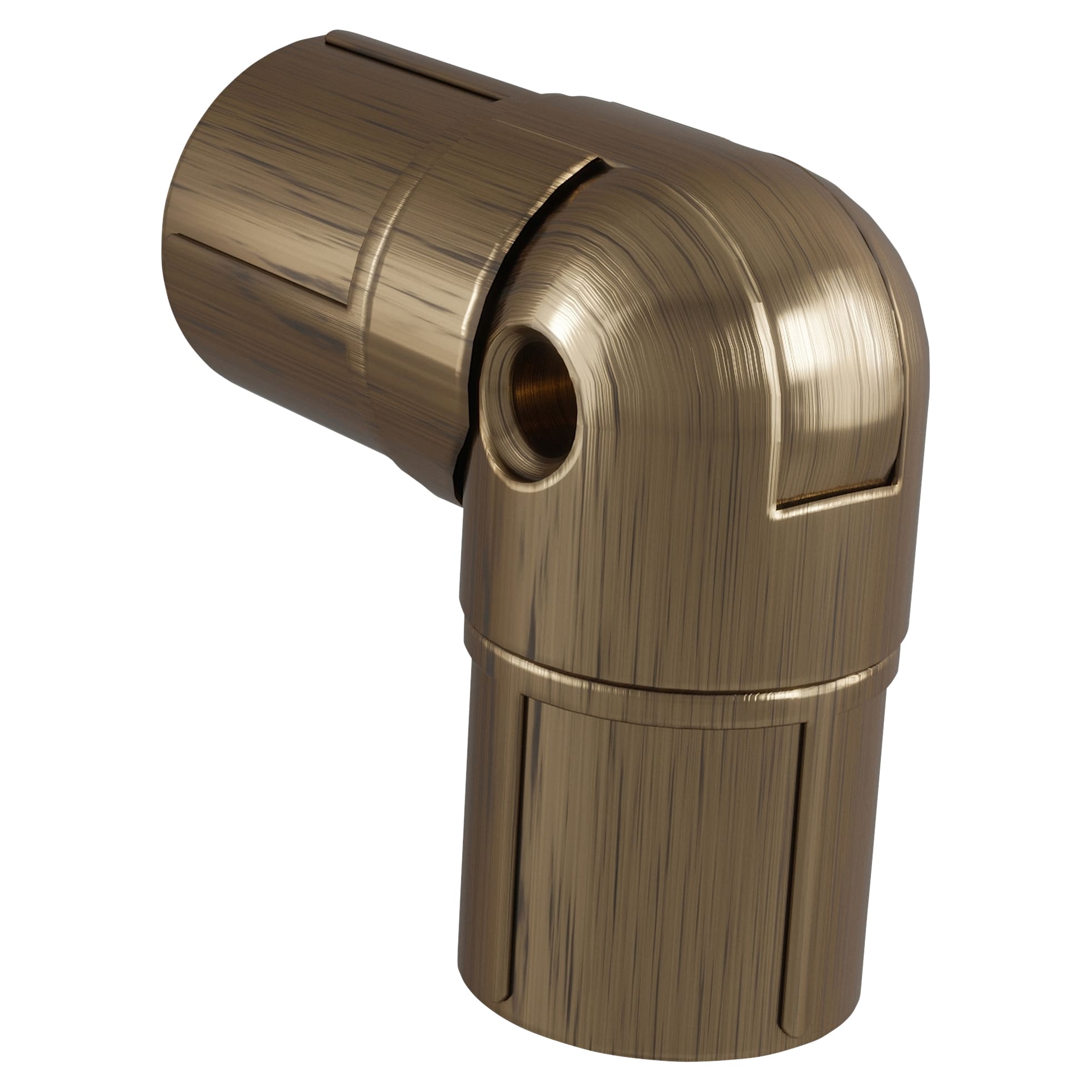 25mm Bay Window Curtain Pole Bracket - Antique Brass