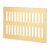 Plain Slotted Vent - 242 x 165mm - 6600mm² Free Air Flow - Polished Brass
