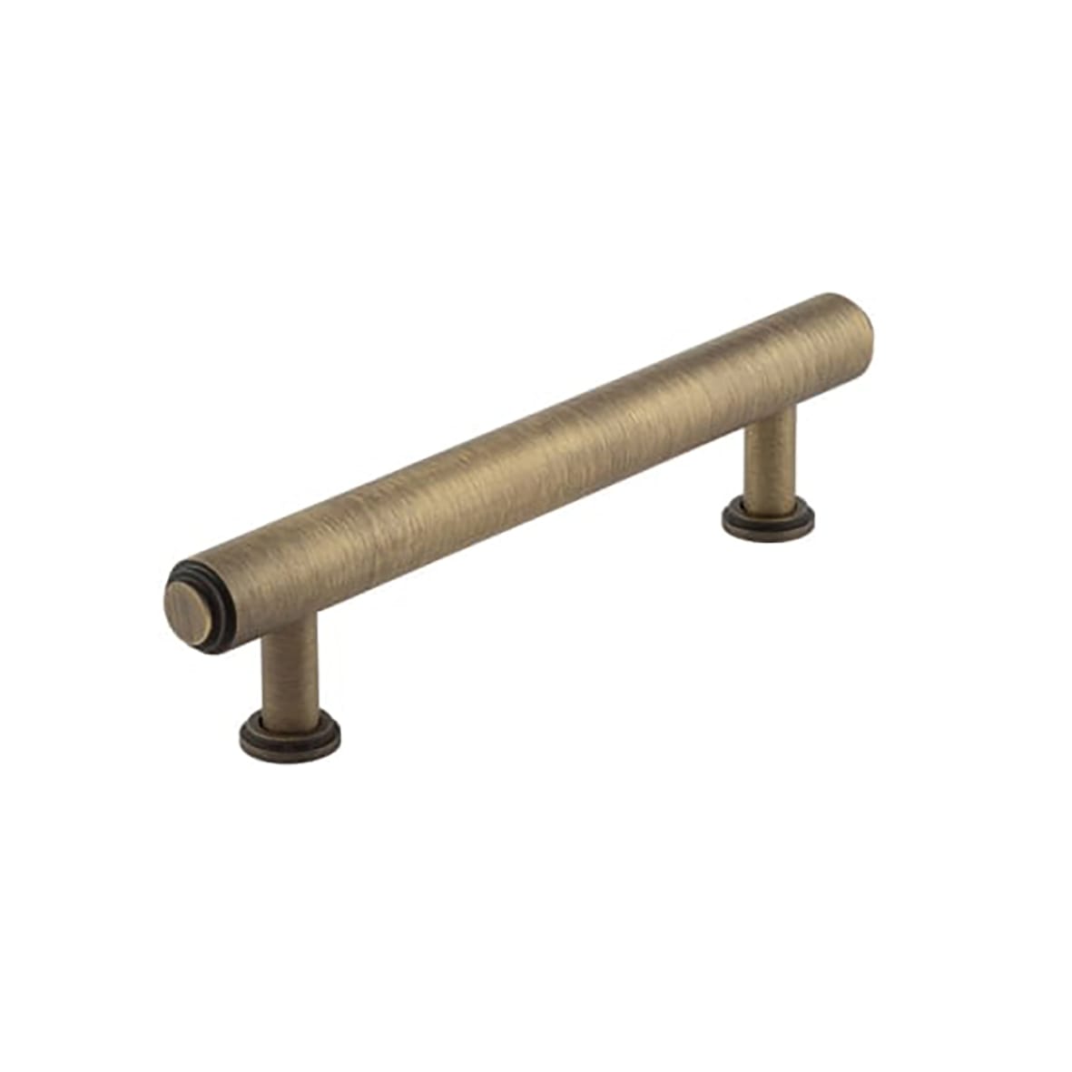 Belgrave 18mm Stepped T-Bar Cabinet Pull Handle - 128mm c/c - Antique Brass
