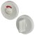 Nylon Bathroom Turn & Release with Indicator - 52mm Diameter - Diamond White