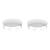 40mm Handrail System - Shallow End Caps - Polished Chrome - Pack of 2