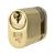 5 Pin 40mm Oval Single Cylinder - 30 + 10mm - Polished Brass - Keyed Alike