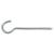 Ceiling Hooks to Screw - 78mm Length - Zinc Plated - Pack of 10