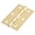Steel Butt Door Hinge - 75 x 50mm - Polished Brass - Pair