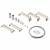Forum Culina Reno LED Under Cabinet Batten Suspension Kit - 1000mm - Chrome