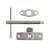 Budget Lock, Key and Escutcheon - Rim - 67.5 x 19.5 x 9mm - Zinc Plated