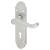 Satin Chrome Victorian Summer Scroll Keyhole Lock Door Handles - 168 x 40mm