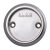 Round Screw Fixed Flush Handle - 63mm Diameter - Polished Chrome