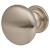 Domed Round Cabinet Knob - 28mm Diameter - Satin Nickel