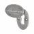 Oval Covered Escutcheon - 51 x 29mm - Keyhole - Pewter